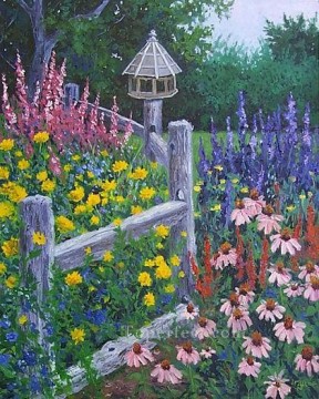 yxf017bE impressionism garden Oil Paintings
